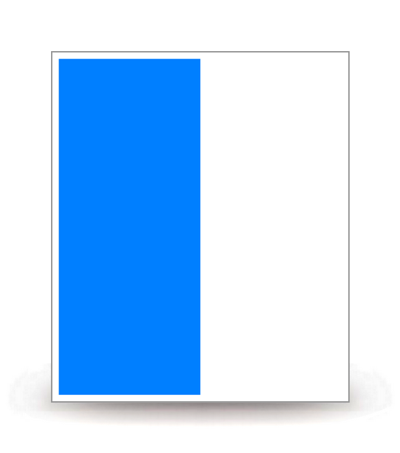 2A Ajaccio - Drapeau Ajusté - Autocollant plaque immatriculation®