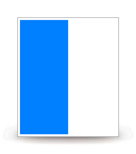 2A Ajaccio - Drapeau Ajusté - Autocollant plaque immatriculation®