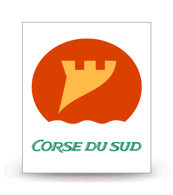 2A Corse-du-Sud - Département (2007) - Autocollant plaque immatriculation®