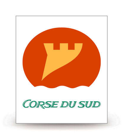 2A Corse-du-Sud - Département (2007) - Autocollant plaque immatriculation®
