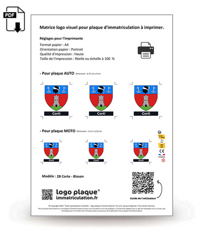 2B Corte - Blason