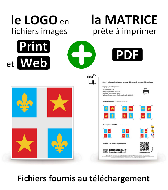 2B Corte - Drapeau Ajusté
