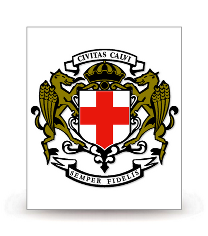 2B Calvi - Ville (2012) - Autocollant plaque immatriculation®