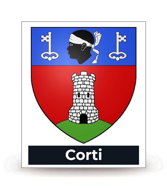 2B Corte - Blason - Autocollant plaque immatriculation®