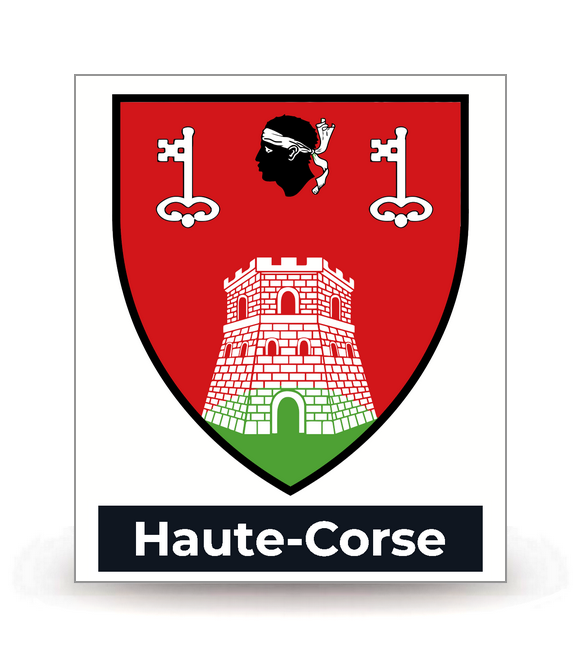 2B Haute-Corse - Blason - Autocollant plaque immatriculation®