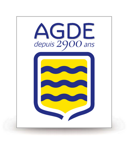 34 Agde - Ville (2026) - Autocollant plaque immatriculation®