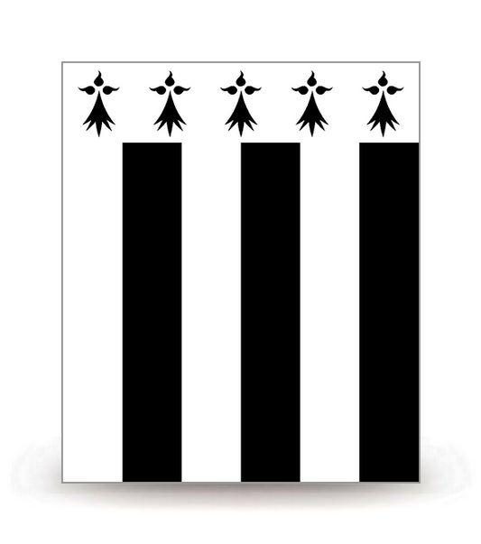 35 Rennes - Drapeau Ajusté - Autocollant plaque immatriculation®