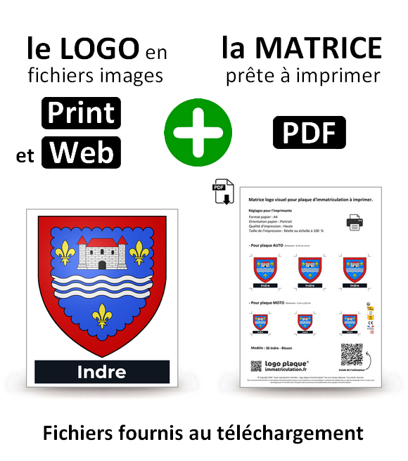 36 Indre - Blason