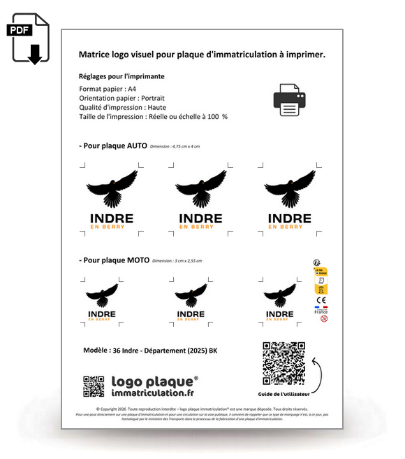 36 Indre - Département (2025) BK