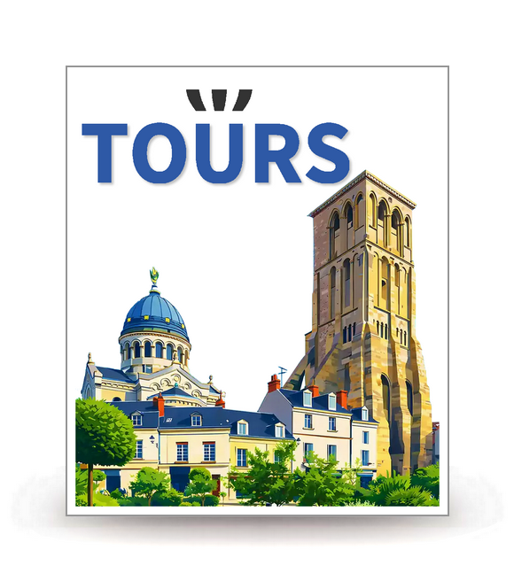 37 Tours - Ville (2024) - Autocollant plaque immatriculation®