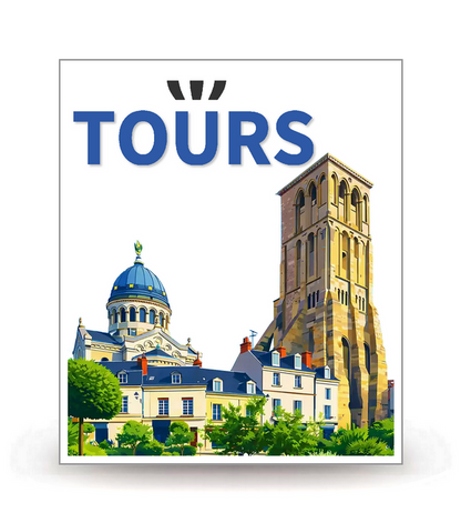 37 Tours - Ville (2024) - Autocollant plaque immatriculation®