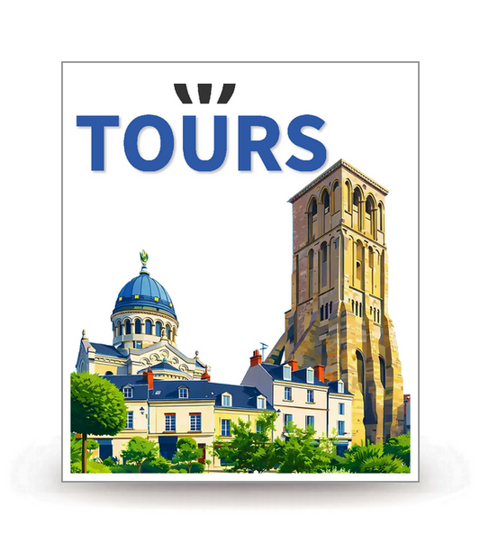 37 Tours - Ville (2024) - Autocollant plaque immatriculation®