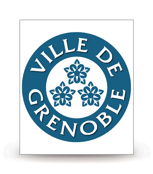 38 Grenoble - Ville (2018) - Autocollant plaque immatriculation®