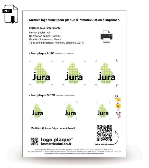 39 Jura - Département Pointé