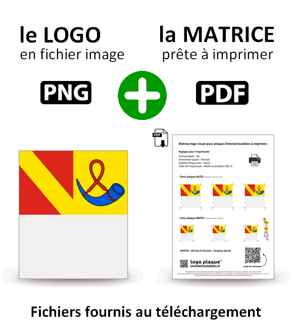 39 Lons-le-Saunier - Drapeau Ajusté