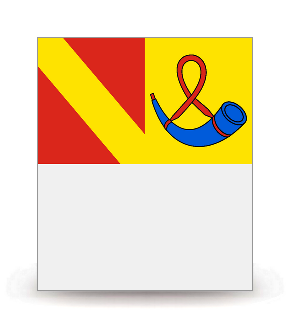 39 Lons-le-Saunier - Drapeau Ajusté - Autocollant plaque immatriculation®