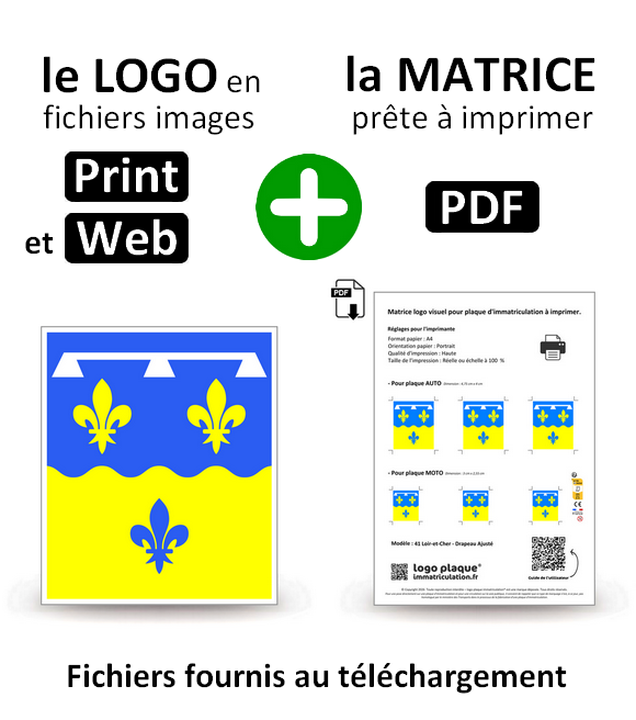 41 Loir-et-Cher - Drapeau Ajusté