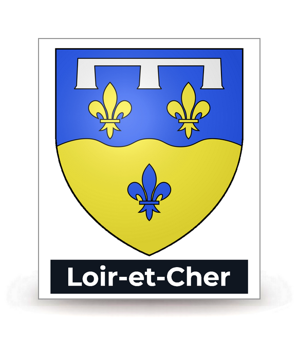 41 Loir-et-Cher - Blason - Autocollant plaque immatriculation®