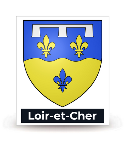 41 Loir-et-Cher - Blason - Autocollant plaque immatriculation®