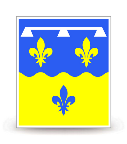 41 Loir-et-Cher - Drapeau Ajusté - Autocollant plaque immatriculation®