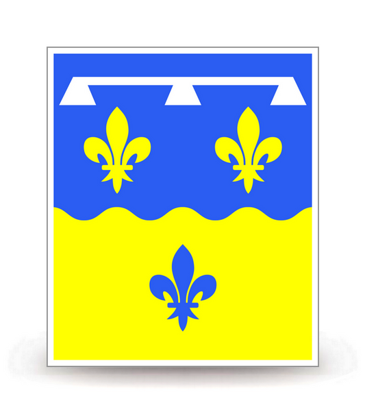 41 Loir-et-Cher - Drapeau Ajusté - Autocollant plaque immatriculation®