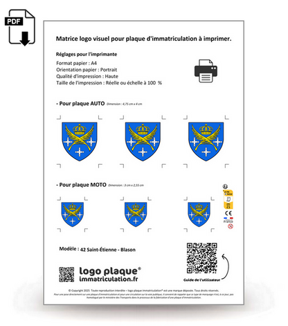 42 Saint-Étienne - Blason