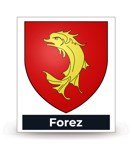 42 Forez - Blason - Autocollant plaque immatriculation®