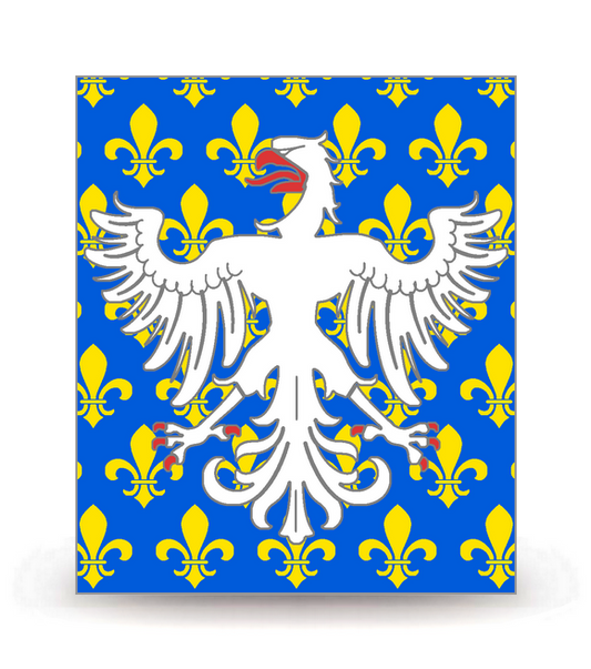 43 Puy-en-Velay - Drapeau Ajusté - Autocollant plaque immatriculation®