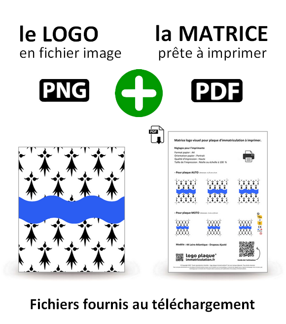 44 Loire-Atlantique - Drapeau Ajusté