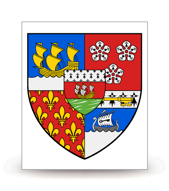 44 Loire-Atlantique - Blason - Autocollant plaque immatriculation®