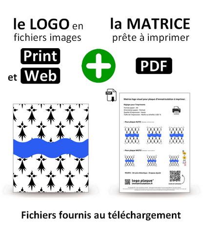 44 Loire-Atlantique - Drapeau Ajusté