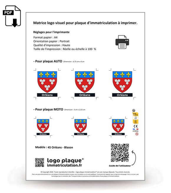 45 Orléans - Blason