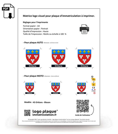 45 Orléans - Blason