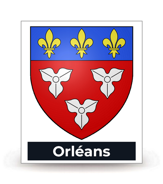 45 Orléans - Blason - Autocollant plaque immatriculation®