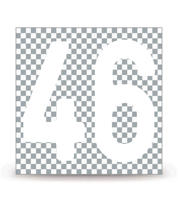46 - Lot | Autocollant plaque immatriculation®