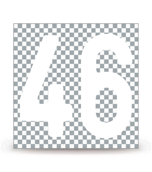 46 - Lot | Autocollant plaque immatriculation®