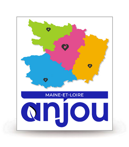49 Maine-et-Loire - Département (2023) - Autocollant plaque immatriculation®