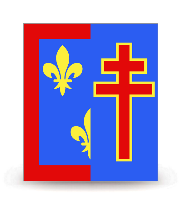 49 Maine-et-Loire - Drapeau Ajusté - Autocollant plaque immatriculation®