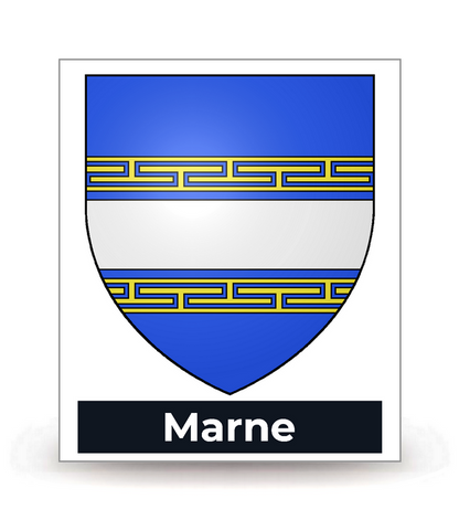 51 Marne - Blason - Autocollant plaque immatriculation®