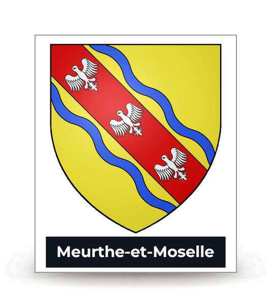 54 Meurthe-et-Moselle - Blason - Autocollant plaque immatriculation®