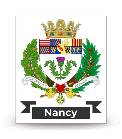 54 Nancy - Armoiries - Autocollant plaque immatriculation®