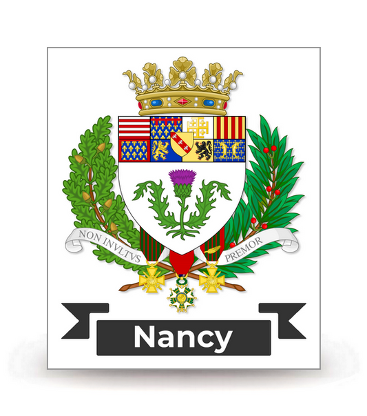 54 Nancy - Armoiries - Autocollant plaque immatriculation®
