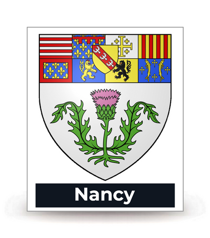 54 Nancy - Blason - Autocollant plaque immatriculation®
