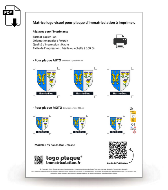 55 Bar-le-Duc - Blason