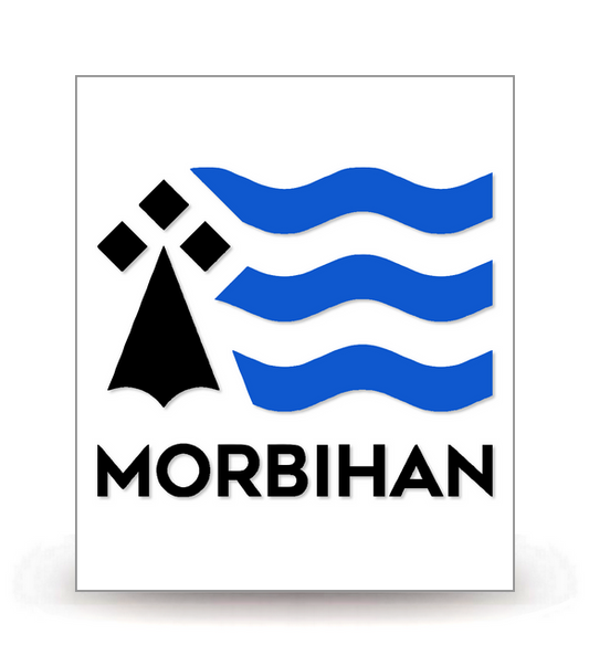 56 Morbihan - Département (2022) - Autocollant plaque immatriculation®