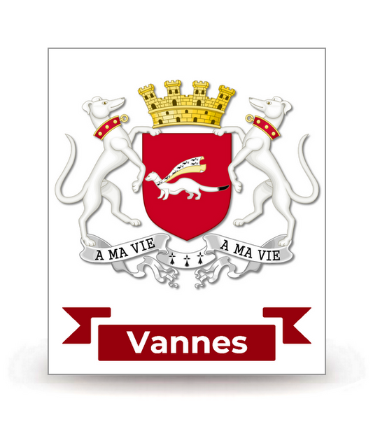 56 Vannes - Armoiries - Autocollant plaque immatriculation®