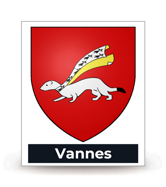 56 Vannes - Blason-autocollant-plaque-immatriculation