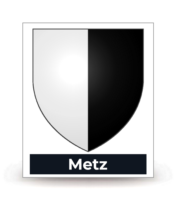 57 Metz - Blason - Autocollant plaque immatriculation®