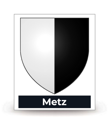 57 Metz - Blason - Autocollant plaque immatriculation®