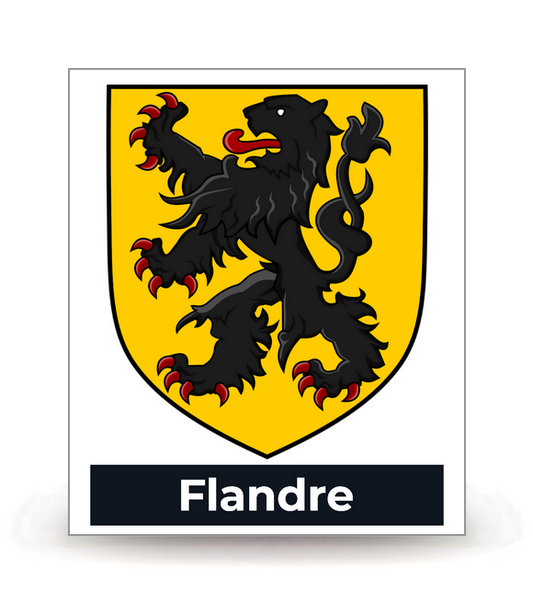 59 Flandre - Blason - Autocollant plaque immatriculation®